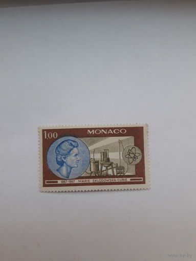 Марки Монако  Лауреаты Нобелевской премии по физике 1903 химии 1911 Склодовская Мария-Кюри