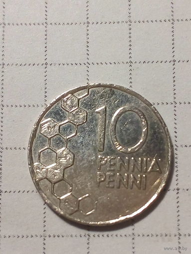 10 пенни Финляндия 2000 год.