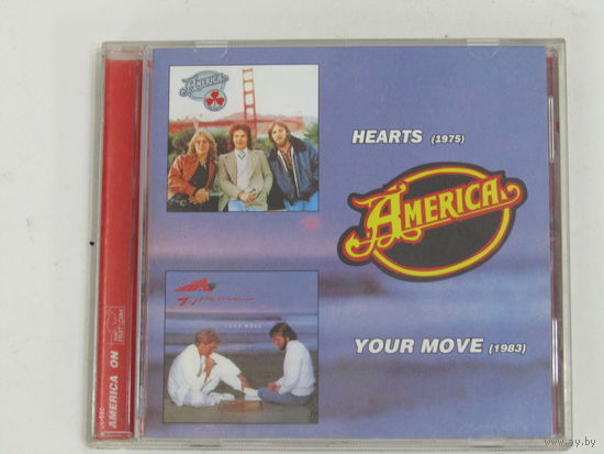 Диск. CD-диск. America - Hearts, Your move                                    6