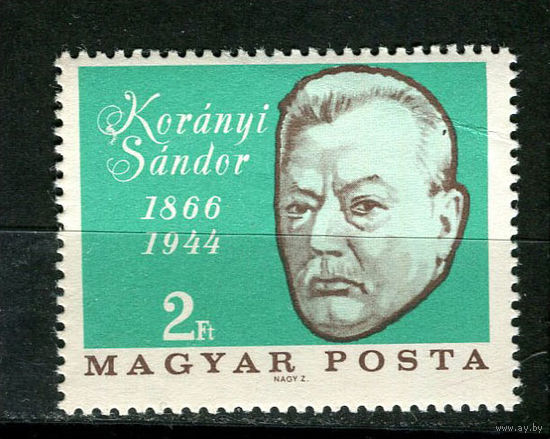 Венгрия - 1966 - Шандор фон Кораний - (есть помятость) - [Mi. 2253] - полная серия - 1 марка. MNH.  (Лот 73HU)-TG3P27