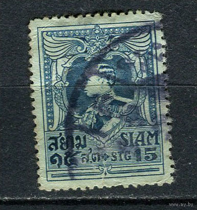 Таиланд - 1920/1926 - Король Вачиравуд 15S - [Mi.171A] - 1 марка. Гашеная.  (Лот 69Gv)-T4P17