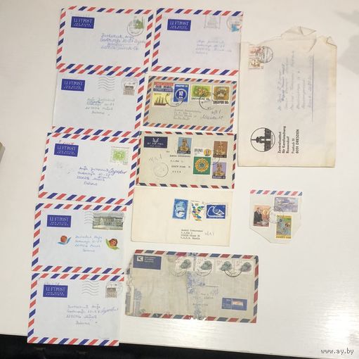 Иностранные конверты с иностранными марками