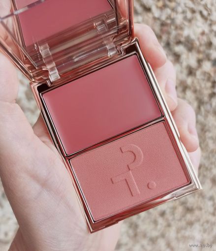 Кремовые+сухие румяна Patrick TA Double-Take Creme&Powder Blush DUO в оттенке She goes to the gym