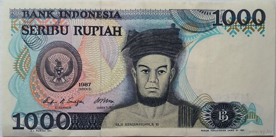 Индонезия 1000  Рупий 1987 ХF+  587