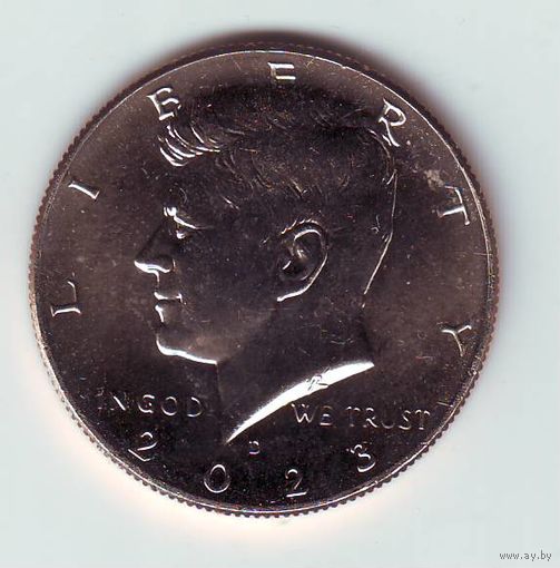 США. 1/2 доллара 2023 года. Из ролла - состояние !