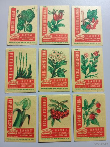 Спичечные этикетки ф.Маяк. Закупает потребительская кооперация. 1962 год