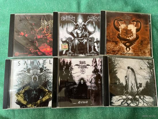 Шесть альбомов на CD-R Destroyer666, Samael, Black Funeral и др...