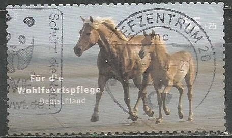 Германия. Лошадь с малышом. 2007г. Mi#2631.
