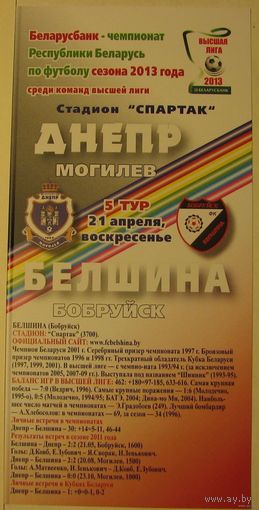 ДНЕПР Могилев - БЕЛШИНА Бобруйск 21.04.2013