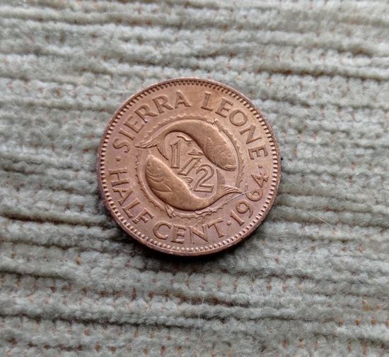 Werty71 Сьерра Леоне 1/2 цента 1964 Рыба Блеск