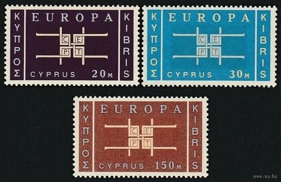 1963 Кипр 225-227 Европа Септ 35,00 евро