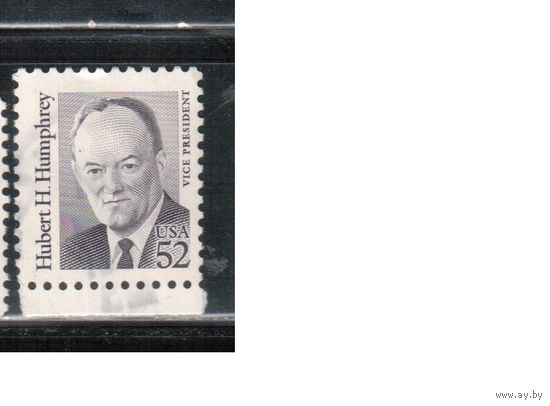США-1991, (Мих.2145), гаш. , Стандарт, Личности, Вице-Президент(одиночка),(1)