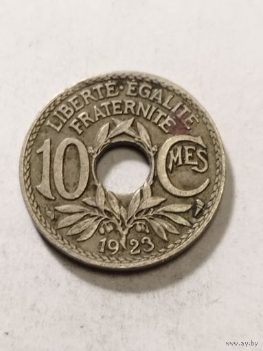 Франция 10 сантим 1923