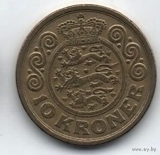 КОРОЛЕВСТВО ДАНИЯ 10 КРОН 2001. НЕЧАСТАЯ