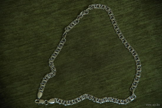 Цепочка , серебро  ( длинна  55 см , вес 50,9 см , ширина звена 7 мм )