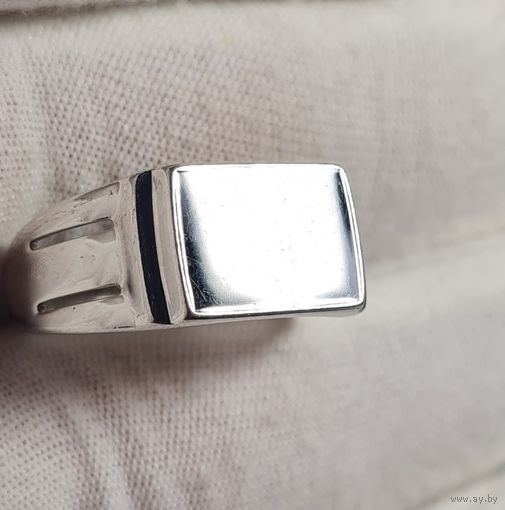 Кольцо печатка серебро 925, С РУБЛЯ! МНОГО ЛОТОВ С РУБЛЯ! лот#4
