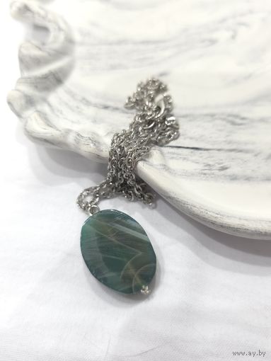 Лот С 1 РУБЛЯ! много лотов, бец МЦ! Кулон из агата натурального, крупный