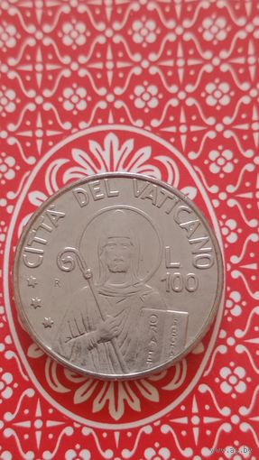 Ватикан 100 лир 1990