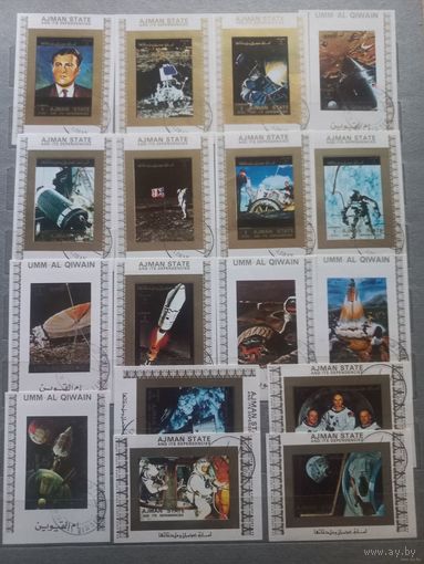 Марки. Космос.17 блоков.