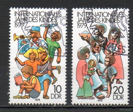 Международный год ребенка ГДР 1979 год серия из 2-х марок