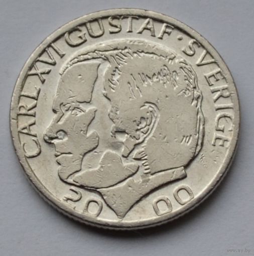 Швеция, 1 крона 2000 г.
