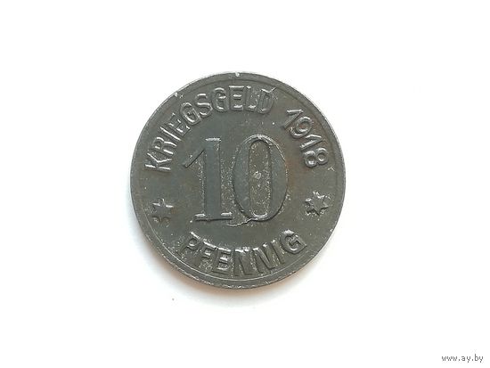 Нотгельд - 10 пфеннигов 1918 года. Кобленц. Нотгельды 1-6-1