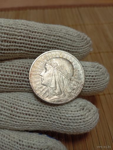 10 ЗЛОТЫХ 1932 Г.,ЯДВИГА,ПОЛЬША!ОТЛИЧНЫЕ!