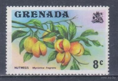 [2149] Камбоджа 1962. Флора.Плоды.Мускатный орех. БЕЗ КЛЕЯ.