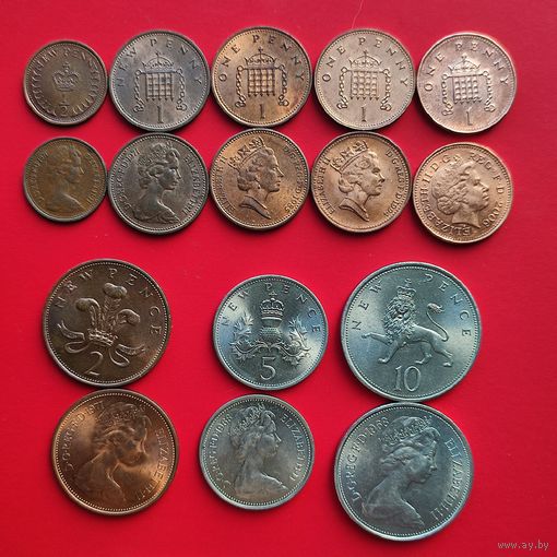Великобритания (8 монет)