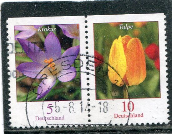 Германия. Стандарт. Цветы, сцепка