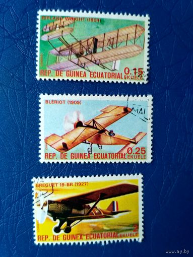 Экваториальная Гвинея. Самолеты. 3 марки.  1979 (1)