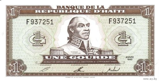 Гаити 1 гурд образца 1992 года UNC p259a