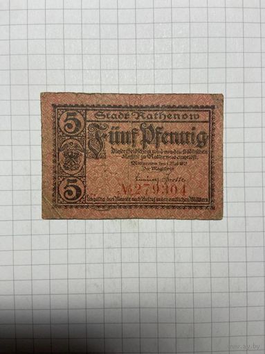 5 пфеннигов (нотгельды) г. Германия - 1312