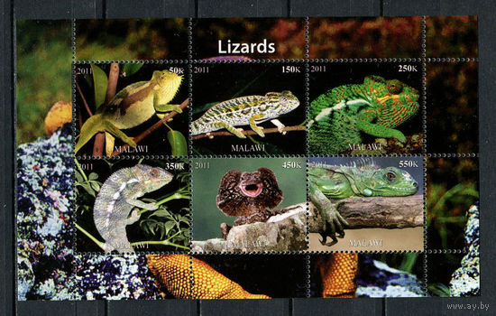 Джибути - 2011 - Фауна. Рептилии (2) - 1 блок. MNH.  (LOT X53)