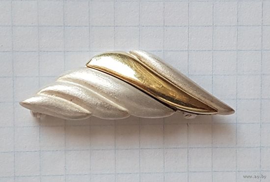 Брошь серебро 925, Италия 70-80 гг. Клеймо
