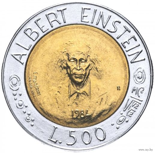 Сан-Марино 500 лир, 1984 Учёные UNC