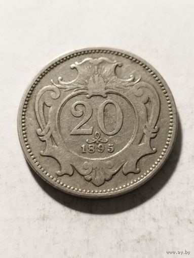 Австрия 20 геллер 1895