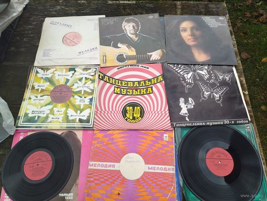 Пластинки. Аукцион с рубля! Есть еврейские патефонные. Рио - Рита и другие. 36 штук!