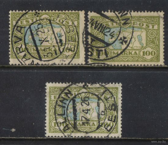 Эстония Респ 1923 Карта Стандарт гаш Таллин Нарва #40