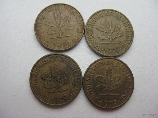 10 пфеннигов 1979 D. F. G. J.