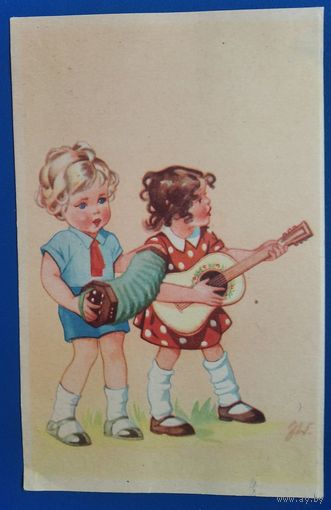 Дети-музыканты. Польша. 1950-60 г. Чистая