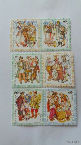Украина 2004 6м  нац.одежда