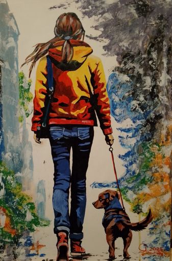 Картина Прогулка репродукция