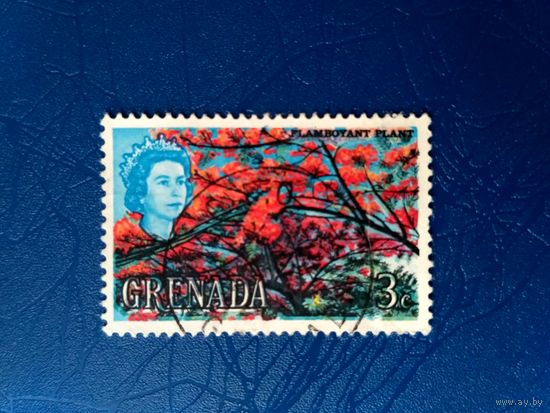 Гренада. Британская королева. Огненное дерево. Из серии. 1966 (6)