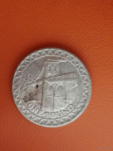 Великобритания, 1 фунт, 2005 год, KM# 1051