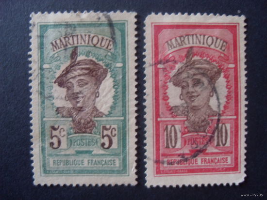 Франция. Французские колонии (Мартиника. Mi:FR-MAR 64-65) 1908