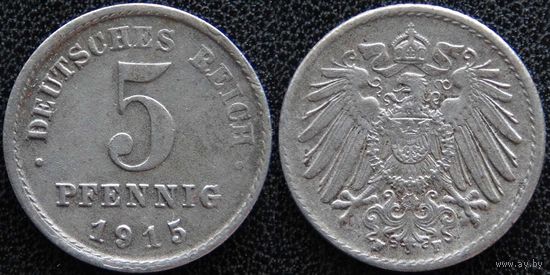 YS: Германия, 5 пфеннигов 1915F, KM# 19