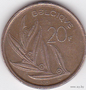 20 франков 1981 (Q) Бельгия