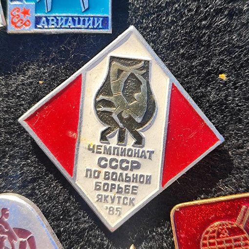 Значок борьба.