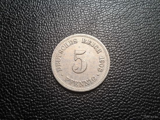 Германия 5 пфеннигов 1908 Берлин